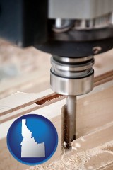 idaho a CNC milling machine cutting wood