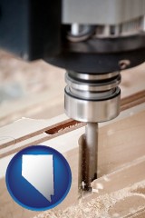 nevada a CNC milling machine cutting wood